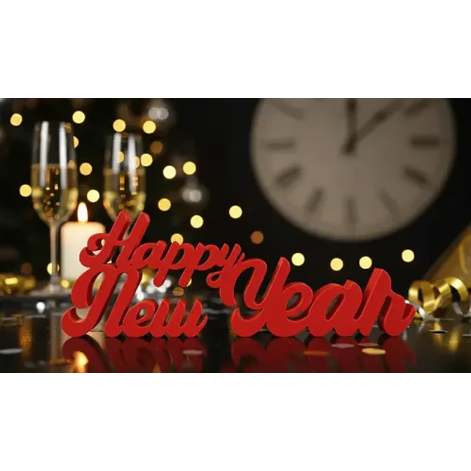 Letrero - Happy New Year 3