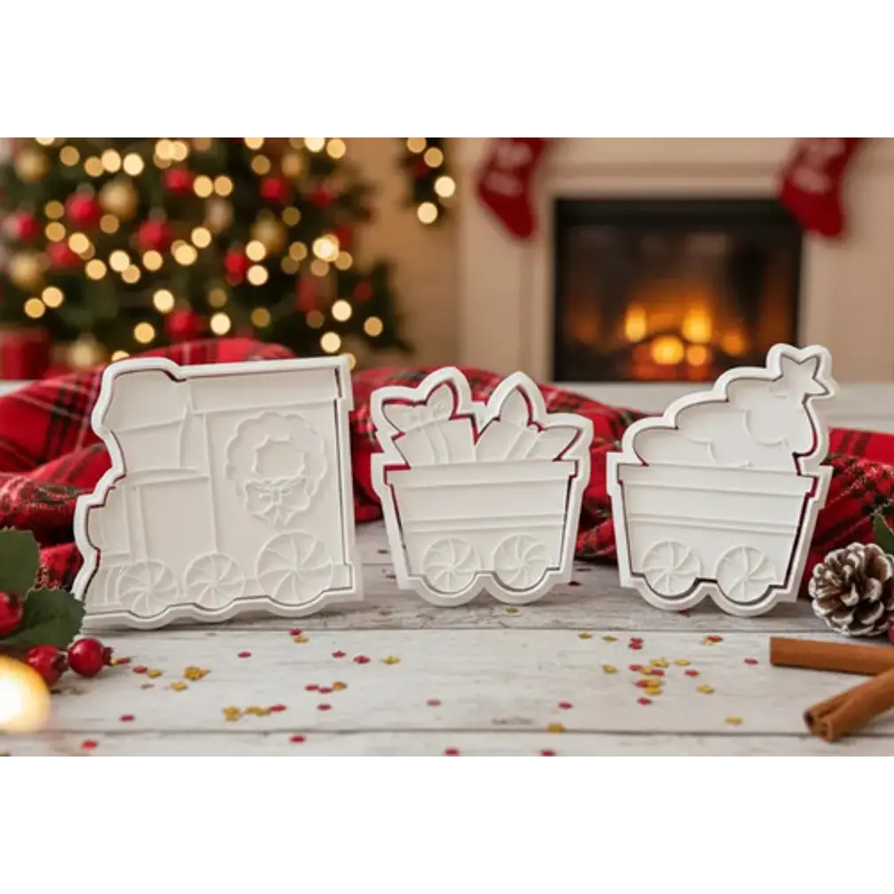 Cortadores De Galletas - Tren Navideño (pack 3 Un) 2
