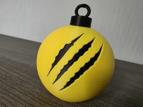 Bola De Navidad Con Arañazos De Wolverine - Foto 2