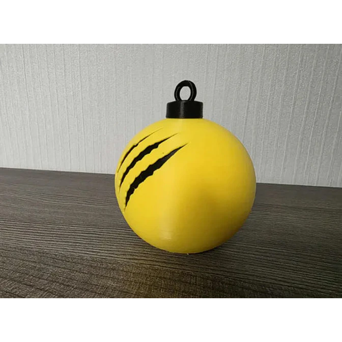 Bola De Navidad Con Arañazos De Wolverine 4
