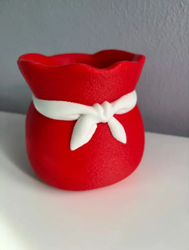 Adorno Navidad - Jarrón En Forma De Bolsa De Regalo - Foto 2