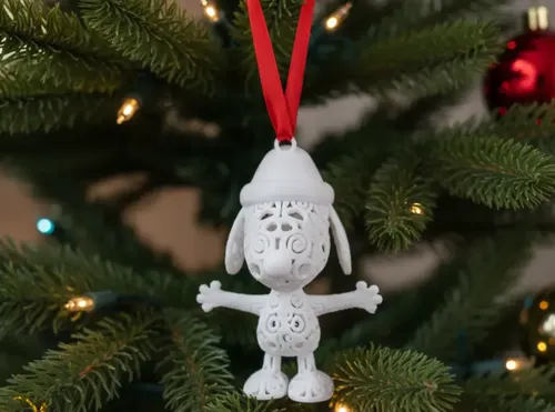 Adorno Ornamental Navideño De Snoopy