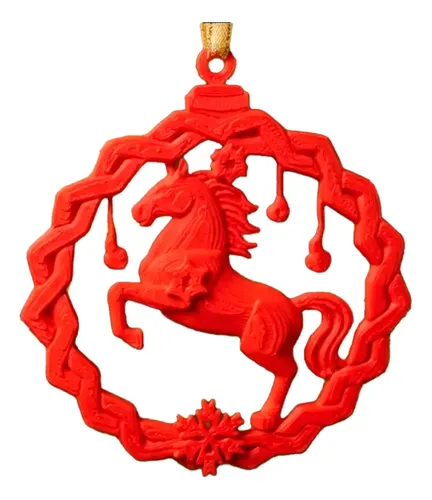 Adorno Navidad - Caballo De Fuego