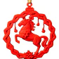 Adorno Navidad - Caballo De Fuego - Miniatura 1