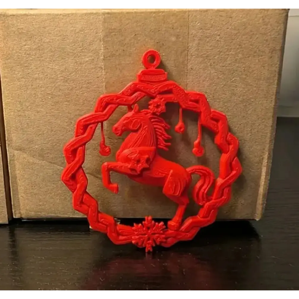 Adorno Navidad - Caballo De Fuego 2