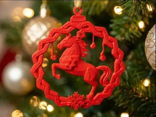 Adorno Navidad - Caballo De Fuego - Foto 3