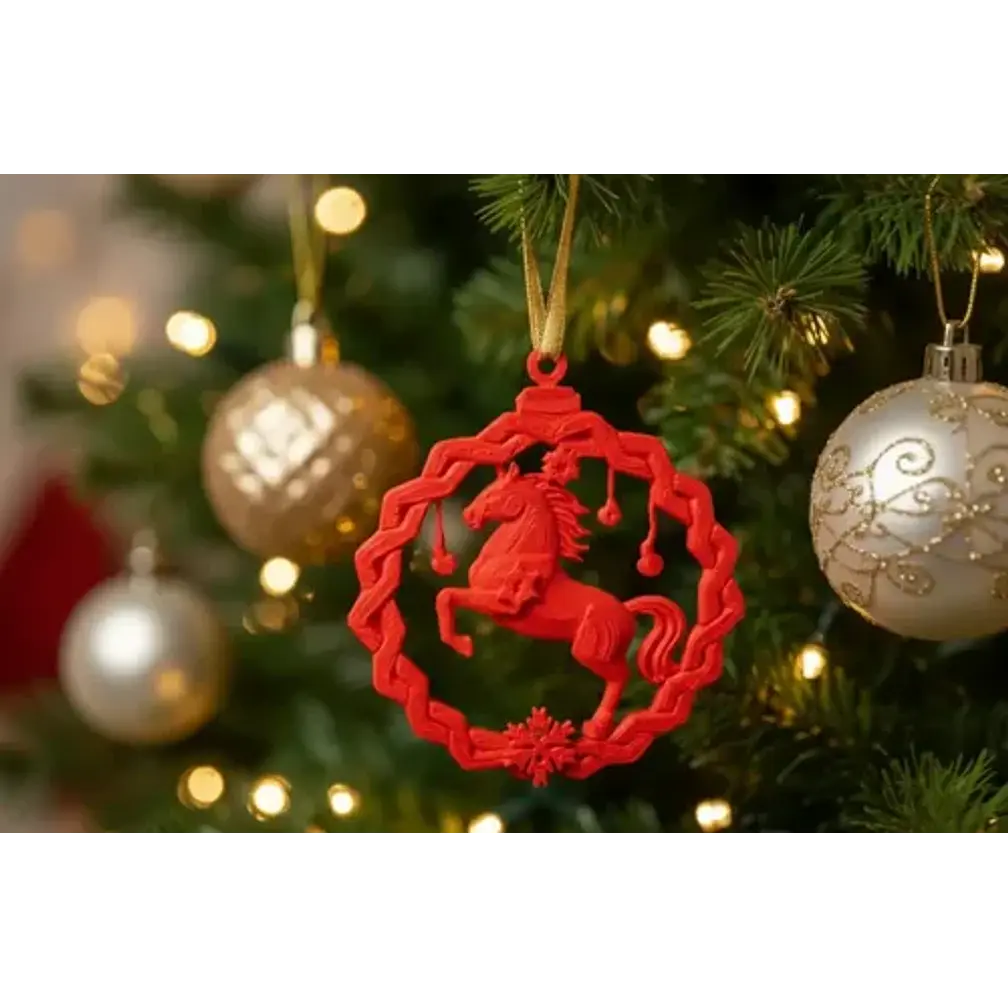 Adorno Navidad - Caballo De Fuego 4