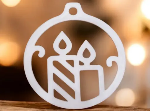 Adorno Para El Árbol De Vela Navideña