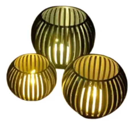 Pack 3 Portavelas Led Elegantes