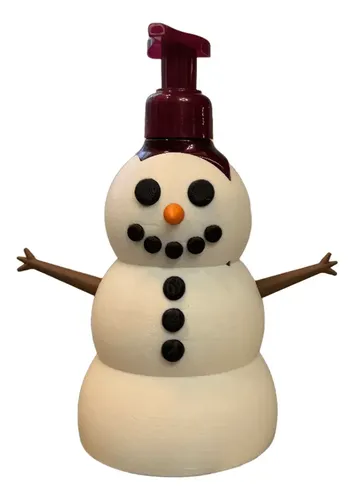 Funda Para Jabón Muñeco De Nieves