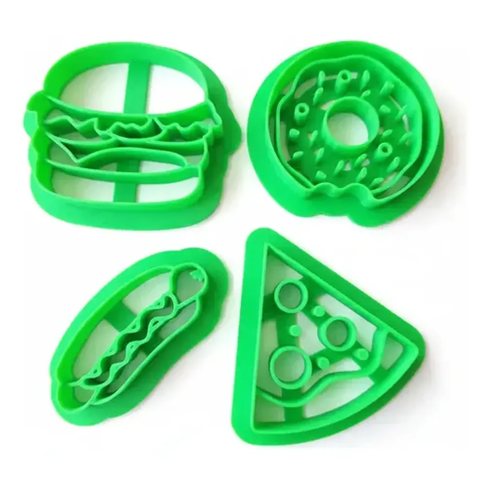 Cortadores De Galletas - Comida Rápida (pack 4 Un) 1