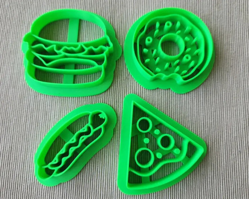 Cortadores De Galletas - Comida Rápida (pack 4 Un) - Foto 2