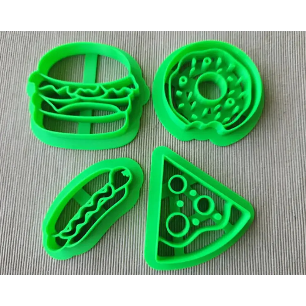 Cortadores De Galletas - Comida Rápida (pack 4 Un) 2