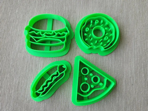 Cortadores De Galletas - Comida Rápida (pack 4 Un) - Foto 3