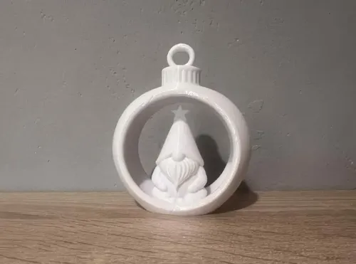 Bola De Navidad Con Gnomo Navideño - Foto 3