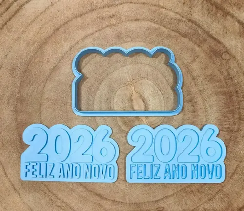 Cortador De Galletas - Feliz Año Nuevo 2026 - Foto 3
