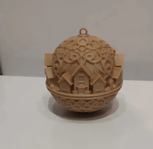 Adorno Navidad - Esfera Pueblo Nórdico - Foto 3
