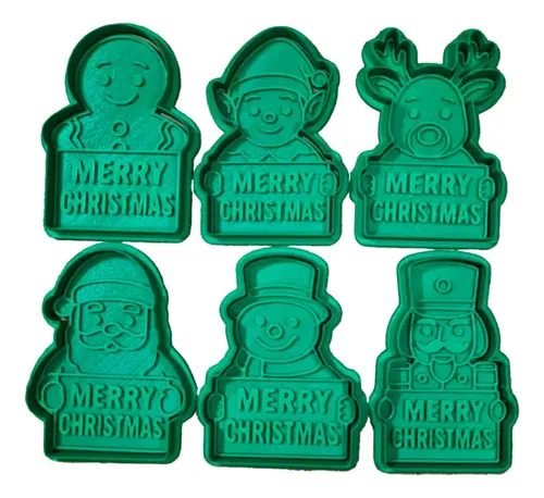 Juego De Cortadores De Galletas Navideños (pack 6 Un)