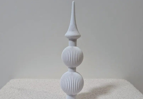 Elegante Adorno Acanalado Para Árbol De Navidad - Foto 2