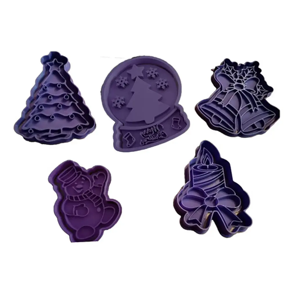 Cortadores De Galletas Navideños (pack 5 Un) 1