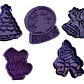 Cortadores De Galletas Navideños (pack 5 Un) - Miniatura 1