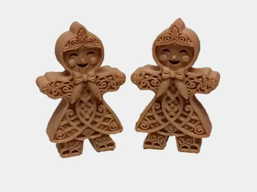Adornos Navidad - Figuras De Jengibre (pack 2 Un)