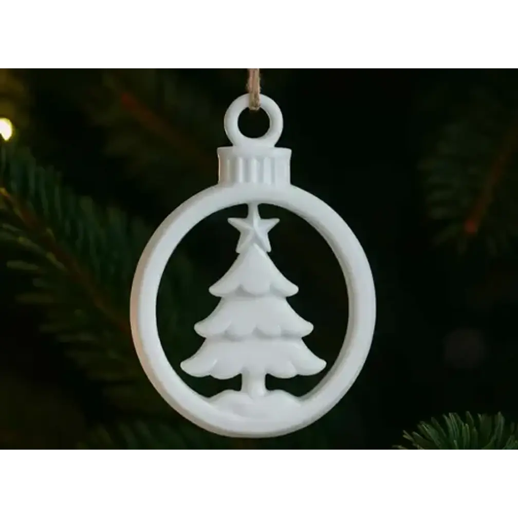 Bola De Navidad Con Árbol De Navidad 1
