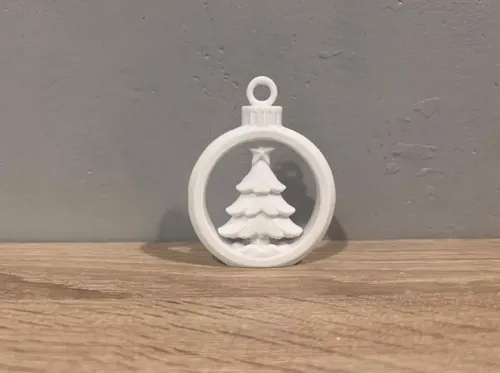 Bola De Navidad Con Árbol De Navidad - Foto 3