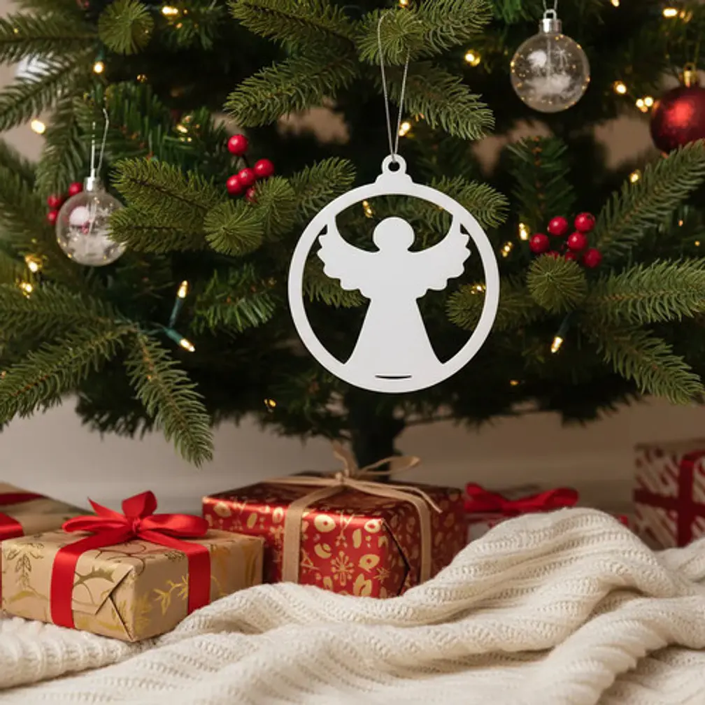 Adorno Para El Árbol Ángel Navideño 3