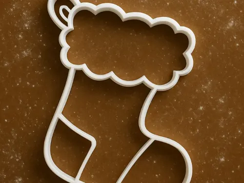 Cortador De Galletas De Calcetín Navideño