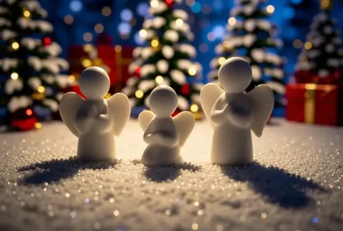 Adorno Navidad - Ángeles Navideños (pack 3 Un) - Foto 3