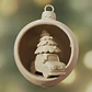 Adorno Para El Árbol De Navidad- Auto Navideño - Miniatura 2