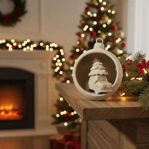 Adorno Para El Árbol De Navidad- Auto Navideño - Foto 3