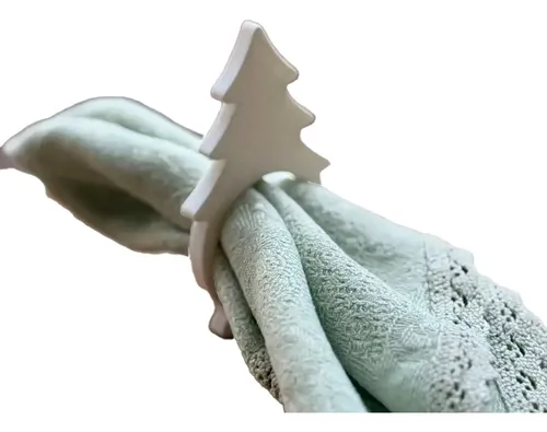 Adorno Navidad Árbol - Anillo Para Servilletas
