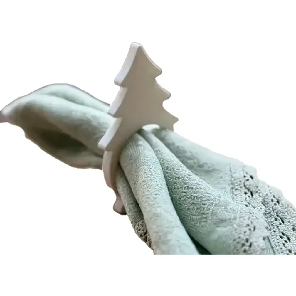 Adorno Navidad Árbol - Anillo Para Servilletas 1