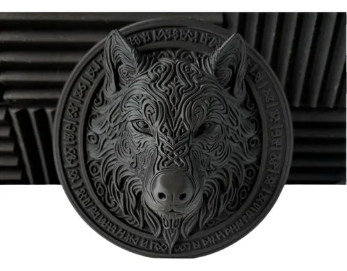 Adorno - Relieve Mural Cabeza De Lobo Fenrir