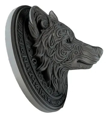 Adorno - Relieve Mural Cabeza De Lobo Fenrir - Foto 2