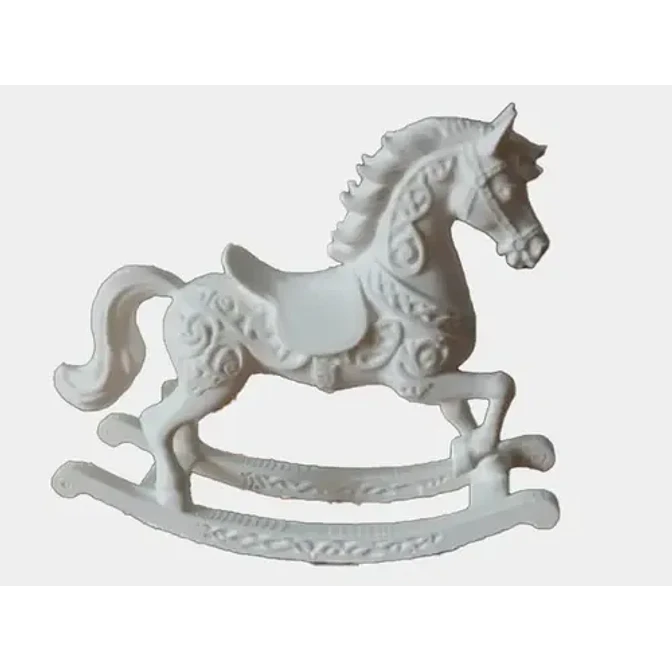 Adornos Navidad - Caballo Mecedor Ornamentado 1