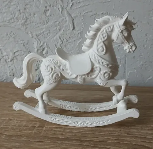 Adornos Navidad - Caballo Mecedor Ornamentado - Foto 3