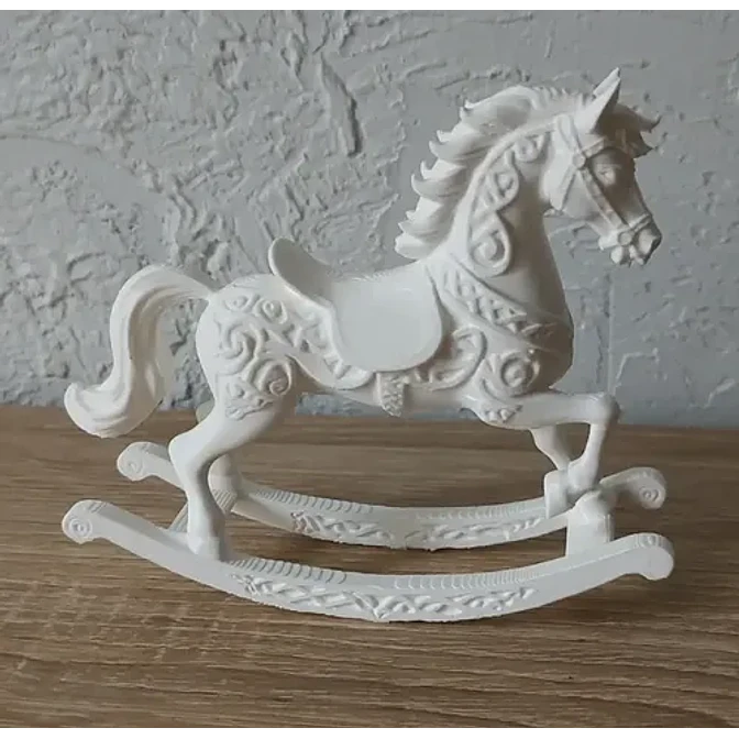 Adornos Navidad - Caballo Mecedor Ornamentado 3