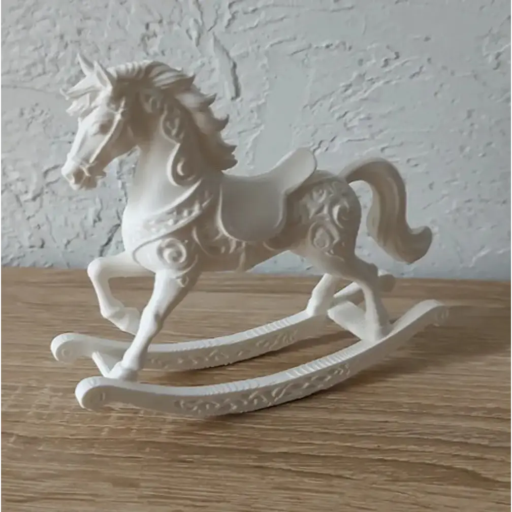 Adornos Navidad - Caballo Mecedor Ornamentado 4