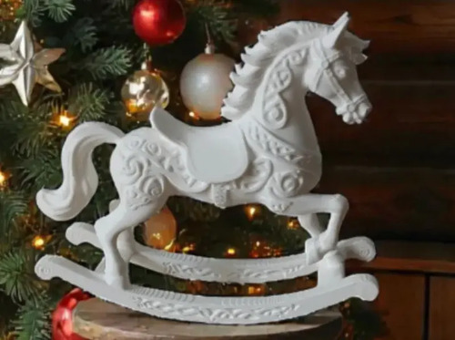 Adornos Navidad - Caballo Mecedor Ornamentado - Foto 5
