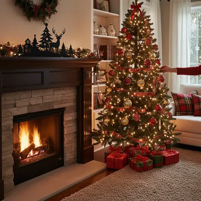 Decoración - Escena De Invierno Maravilloso 3
