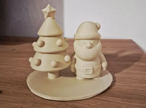 Adorno Navideño- Santa Claus Y Árbol De Navidad - Foto 3