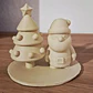 Adorno Navideño- Santa Claus Y Árbol De Navidad - Miniatura 3