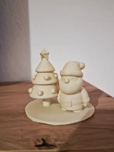 Adorno Navideño- Santa Claus Y Árbol De Navidad - Foto 4