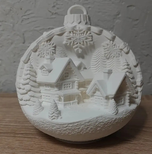 Adornos Navidad Para Árbol - Cabañas Nevadas - Foto 3
