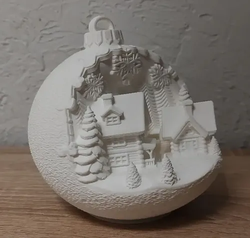 Adornos Navidad Para Árbol - Cabañas Nevadas - Foto 4