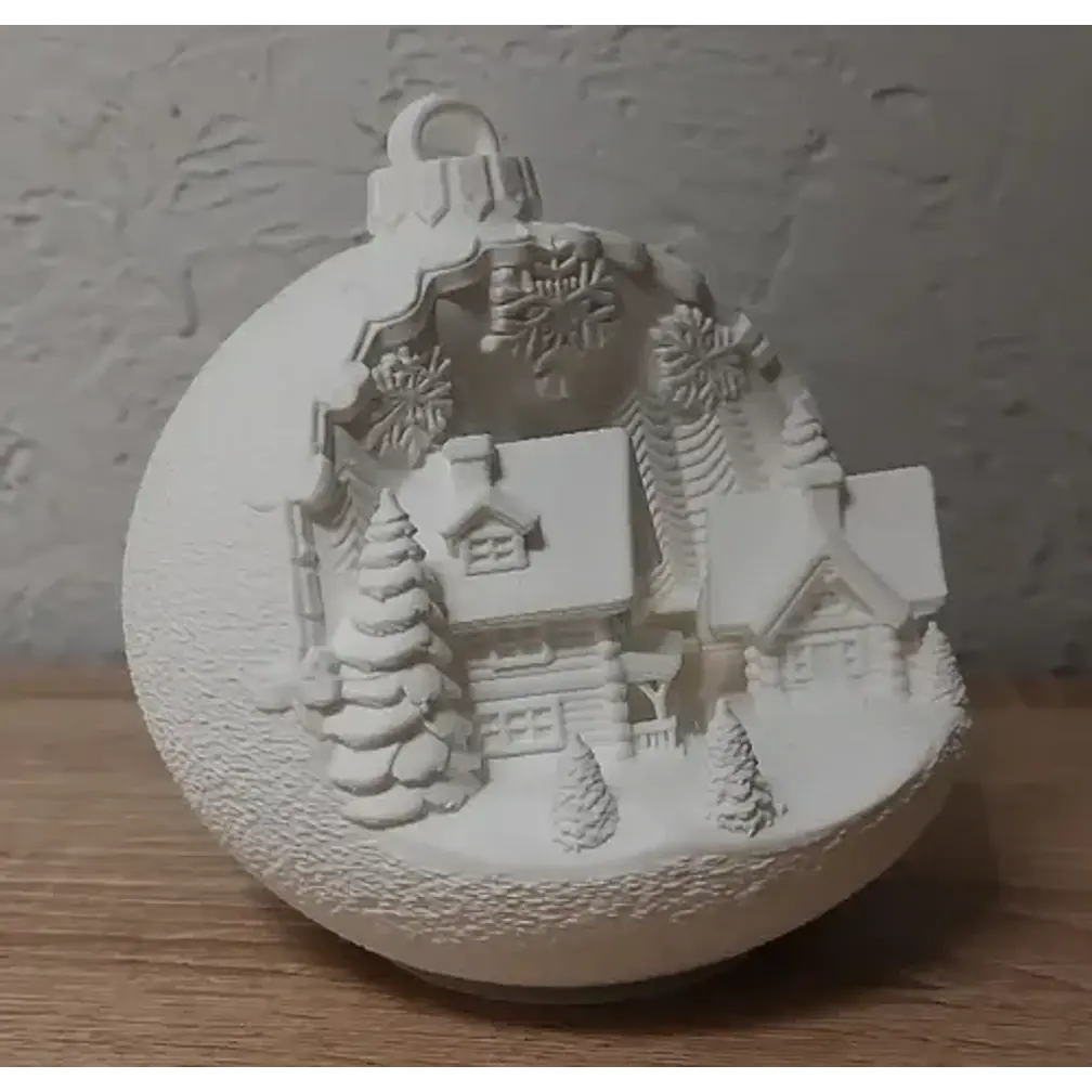 Adornos Navidad Para Árbol - Cabañas Nevadas 4