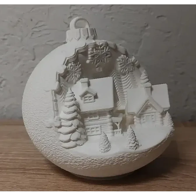 Adornos Navidad Para Árbol - Cabañas Nevadas 4
